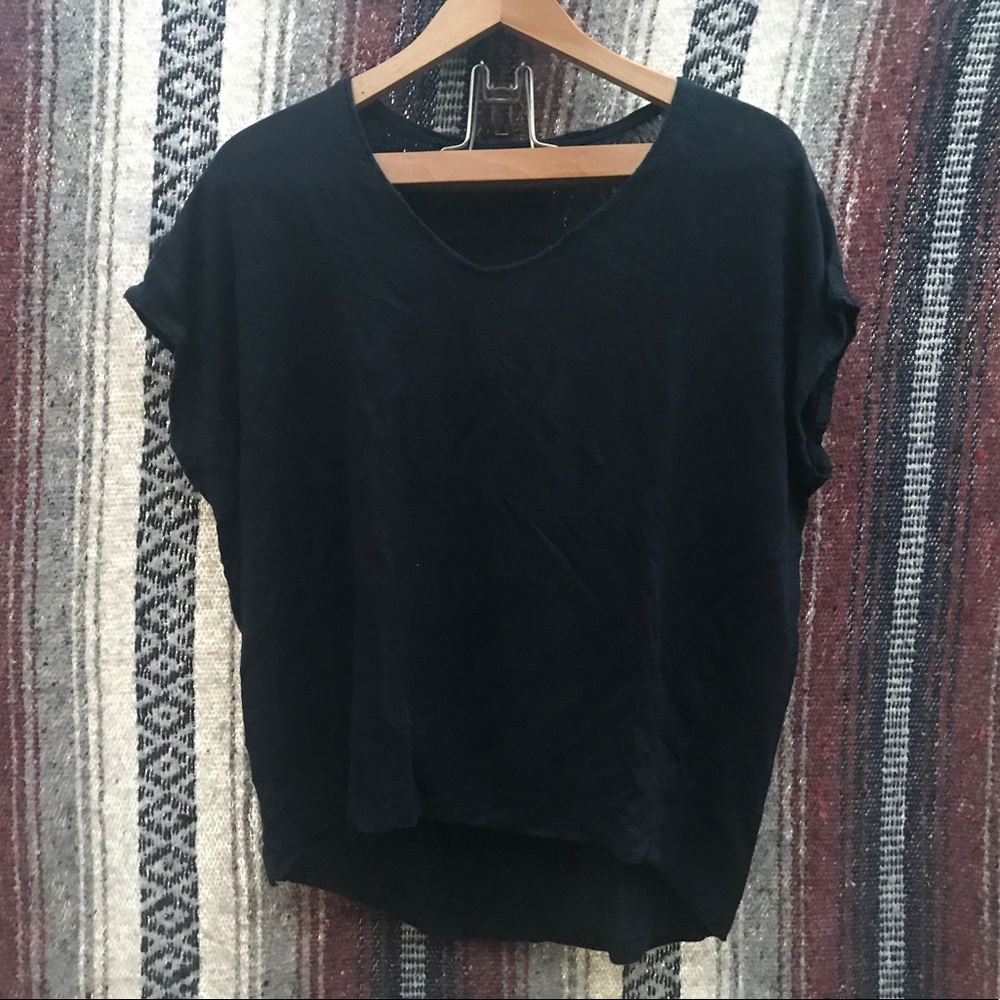 Boxy Ann Taylor Loft Linen T: M